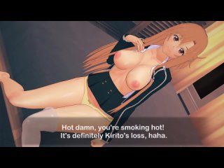 asuna yuuki - without sound; ntr story; netorare; 3d sex porn hentai; (eng sub) (by @airusuzaki) [sao | sword art online]